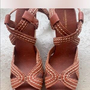 Banana Republic Tan Woven Sandals